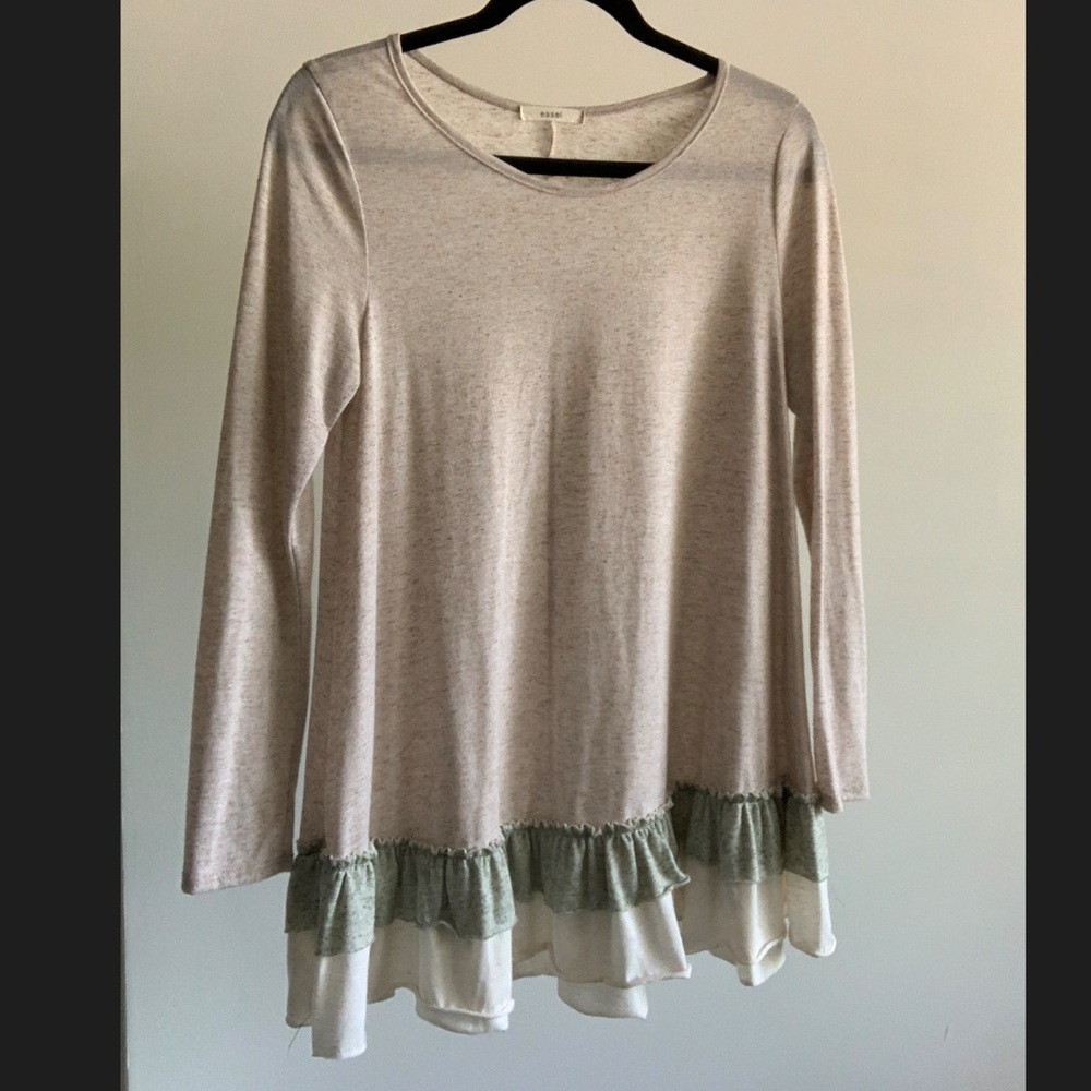 Ruffled Hem Tunic